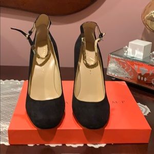 Ivanka Trump black suede